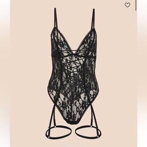 Adore Me Clarisse Unlined Plus Lace Bodysuit 0X - NWT